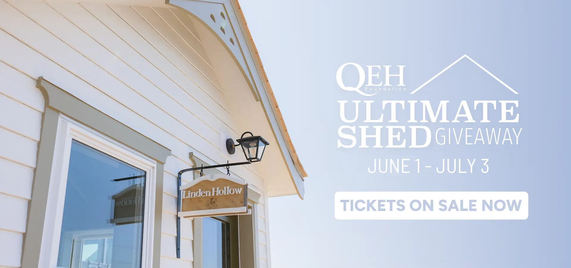 Tickets on sale now for the QEH Ultimate Shed Giveaway until July 3
